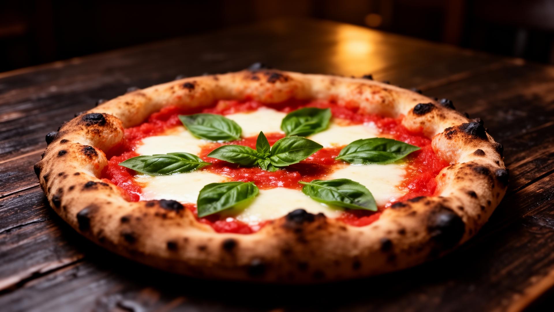 Megi Dea pizza u toplom ambijentu pizzerije u Jajcu